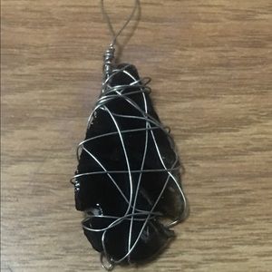 Tourmaline tooth charm